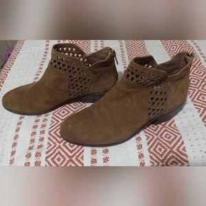Vince Camuto Brown Suede Ankle Boots